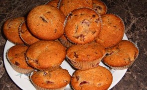 Csokis-meggyes muffin