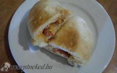 Egyszerű töltött lángos