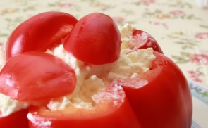 Túróval töltött paprika