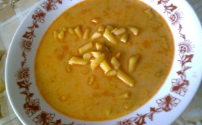 Zöldbab leves
