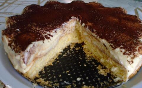 Babapiskótás torta