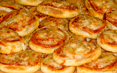Mini pizzás csiga