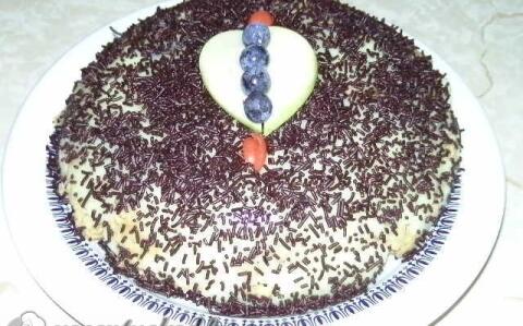 Almás keksz puding