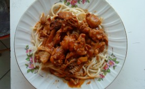 Csirkecomb pörkölt
