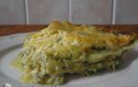 Spenótos sajtos lasagne