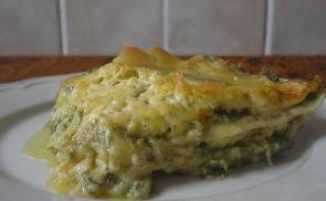 Spenótos lasagne