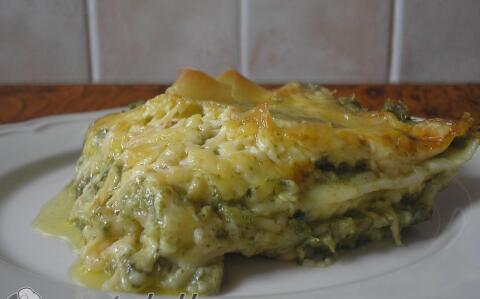Spenótos lasagne