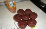 Csokis-málnalekváros muffin