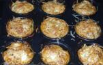 Maradék spagetti muffin formában