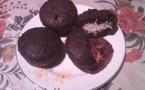 Csokoládés-túros muffin