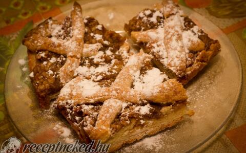 Rácsos almás pite