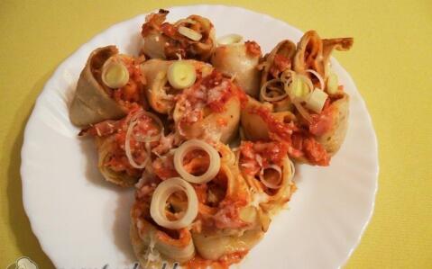 Pizzás palacsintafalatok