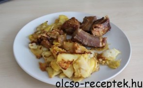 Hagymás sült oldalas