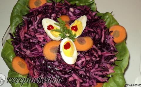 Lilakáposztás vitaminsaláta