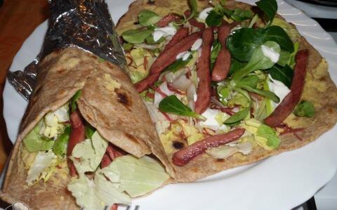 Tortilla teljes kiőrlésű lisztből