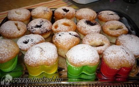 Csokis és barackos muffinok