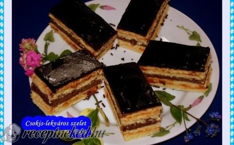 Csokis-lekváros szelet