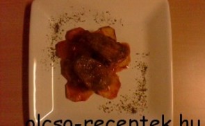 Sertésszűzétme lecsós burgonya chipsel