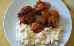 Medvehagymás rántott karfiol