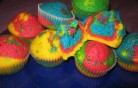 Szivárvány muffin kép