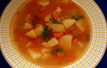 Vargányás,zöldséges burgonyaleves