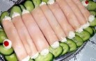 Sajtkrémes sonkatekercs kép