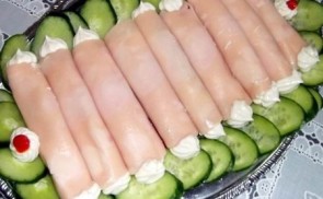 Sajtkrémes sonkatekercs