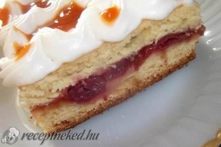 Meggyes pite baracklekvárral