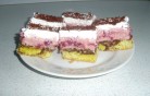 Meggyes habos szelet