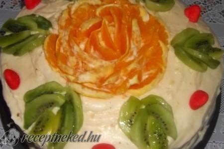 Narancskrémes torta