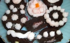 Pudinggal töltött csokis-narancsos muffin