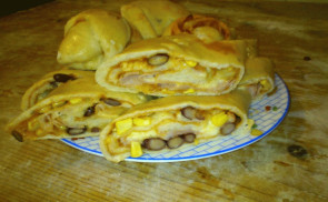 Pizzás tekercs
