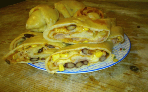 Pizzás tekercs