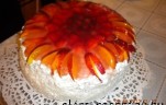 Túrós-rizses mascarponés gyümölcstorta