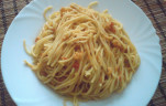 Koktélrákos spagetti