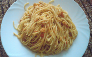 Koktélrákos spagetti