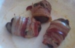 Baconbe göngyölt máj kép