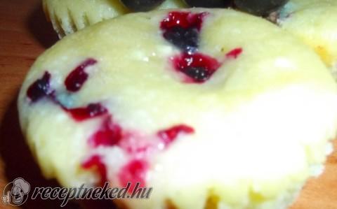 Túrós,feketeribizlis muffin