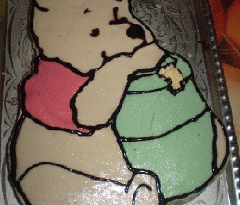 Micimackó torta