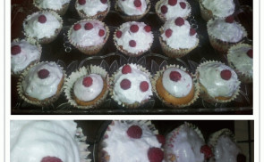 Málnás muffin