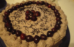 Kakaós-meggyes torta