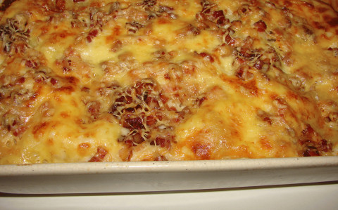Spárga lasagne