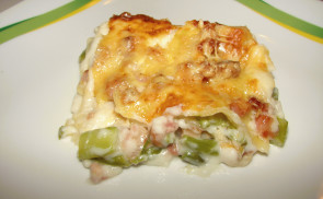 Spárga lasagne