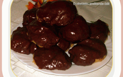 Csokoládés profiterol