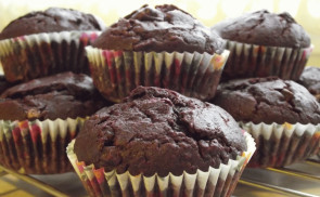 Céklás-csokis muffin