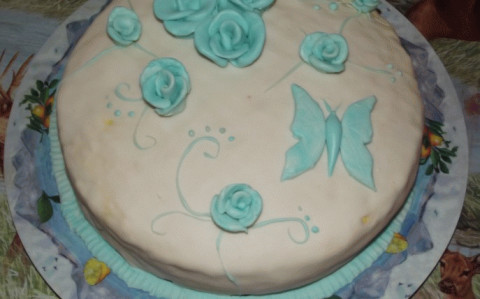 Raffaello torta fondant bevonattal