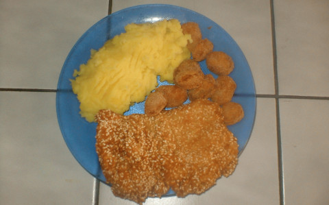 Szezámmagos halszeletek