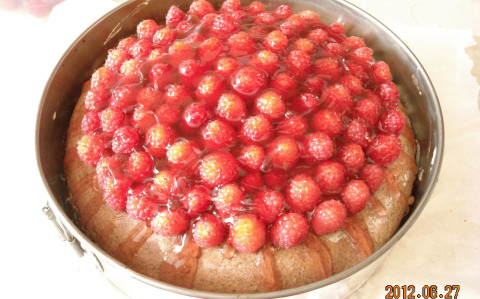 Málna torta