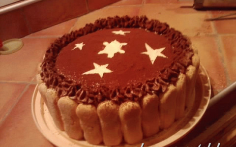 Hamis tiramisu torta