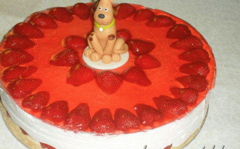 Epres-joghurtos torta